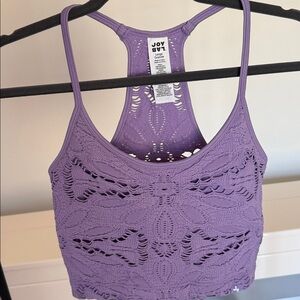 Women's Lace Support Tank Top - JoyLab™ Purple size Large